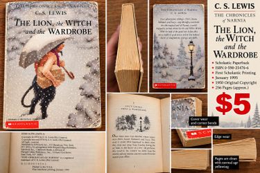 The Lion, the Witch and the Wardrobe – C.S. Lewis – 1995 First Scholastic Printing – $5