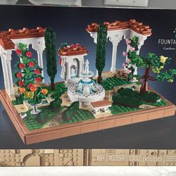 Lego Fountain Garden