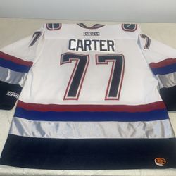 Anson Carter Vancouver Canucks Ccm Jersey Mens Large Vintage Clean 90s Mic White