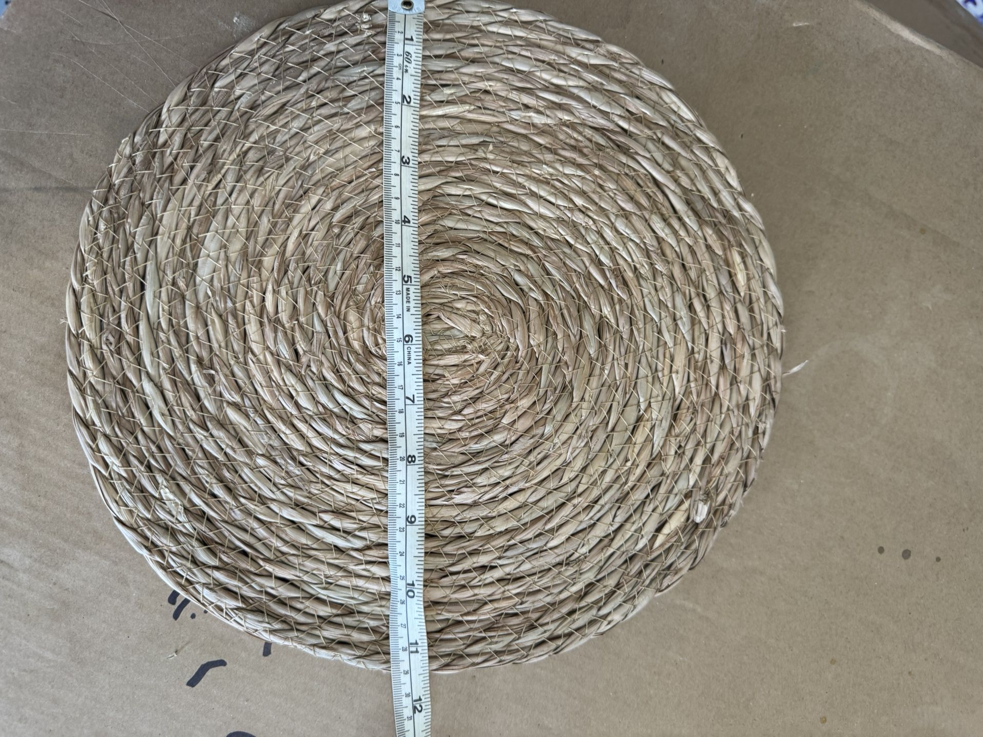 Natural hand woven placemats 50 units / Wedding decor