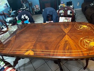 Italian inlaid Dining room table