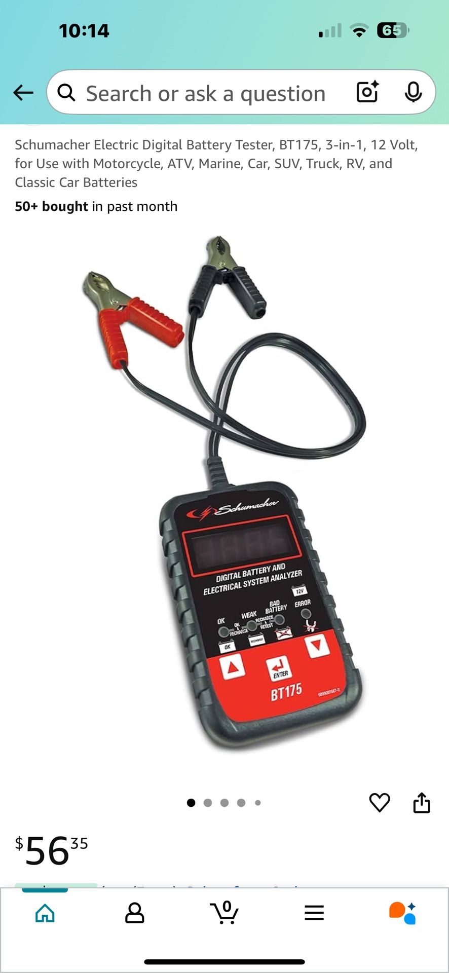 Schumacher Battery Tester Fs