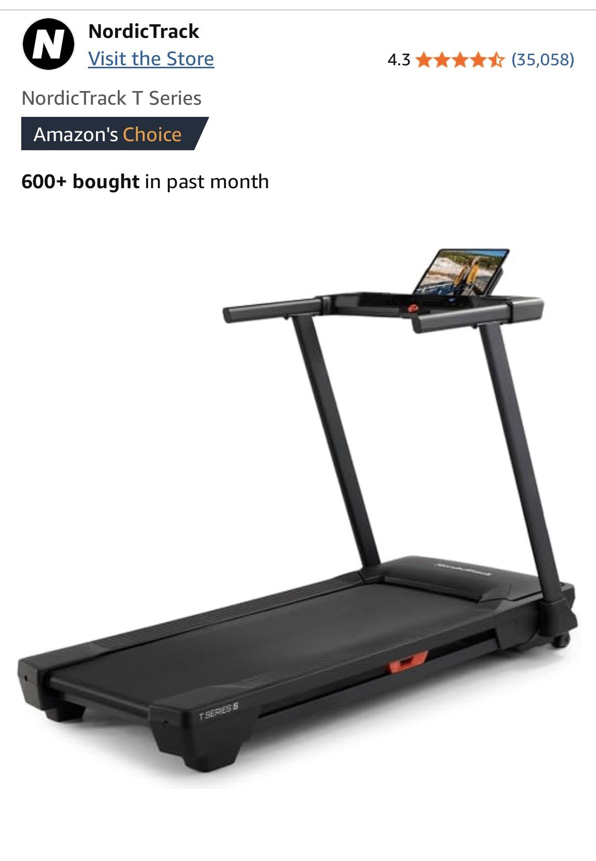 Nordic track Treadmill T Series 5