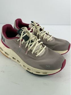 On Cloud Cloudnova Form Womens Size 9 Running Shoes Sneaker Taupe Burgundy
