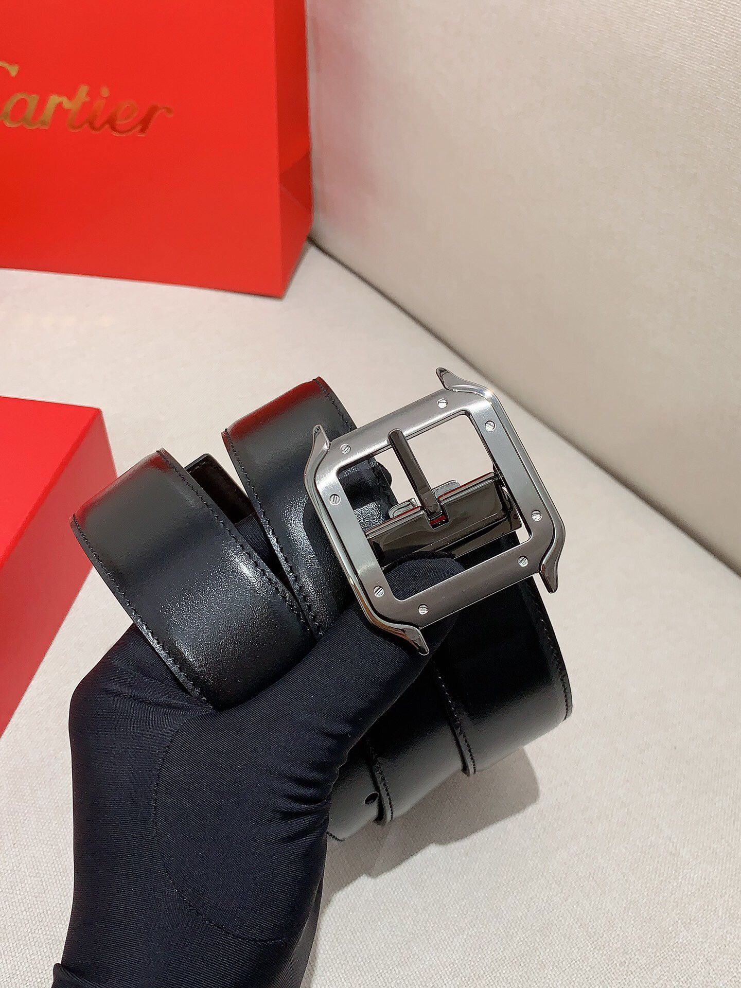 Cartier Men’s Belt With Box 2025 New
