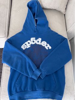 Sp5der hoddie blue size medium