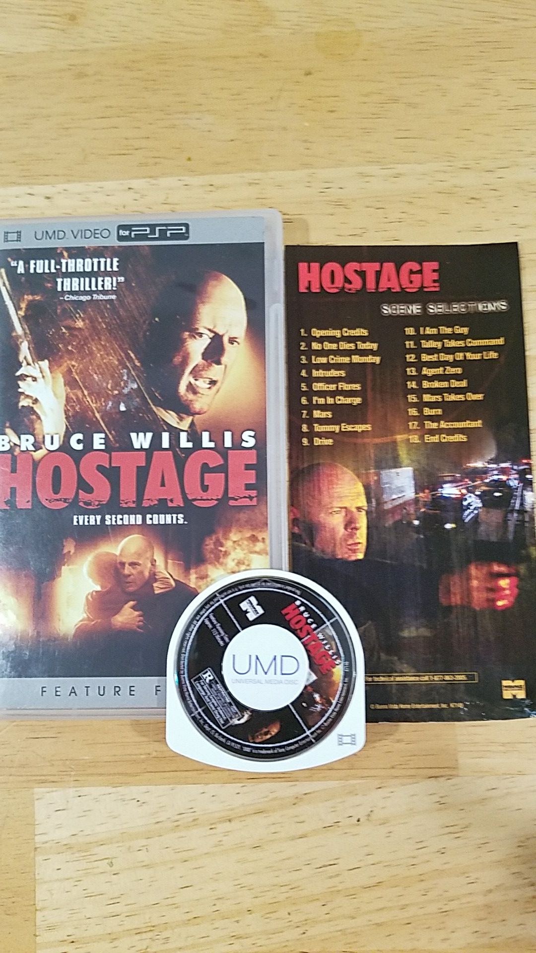 HOSTAGE starring Bruce Willis for PSP