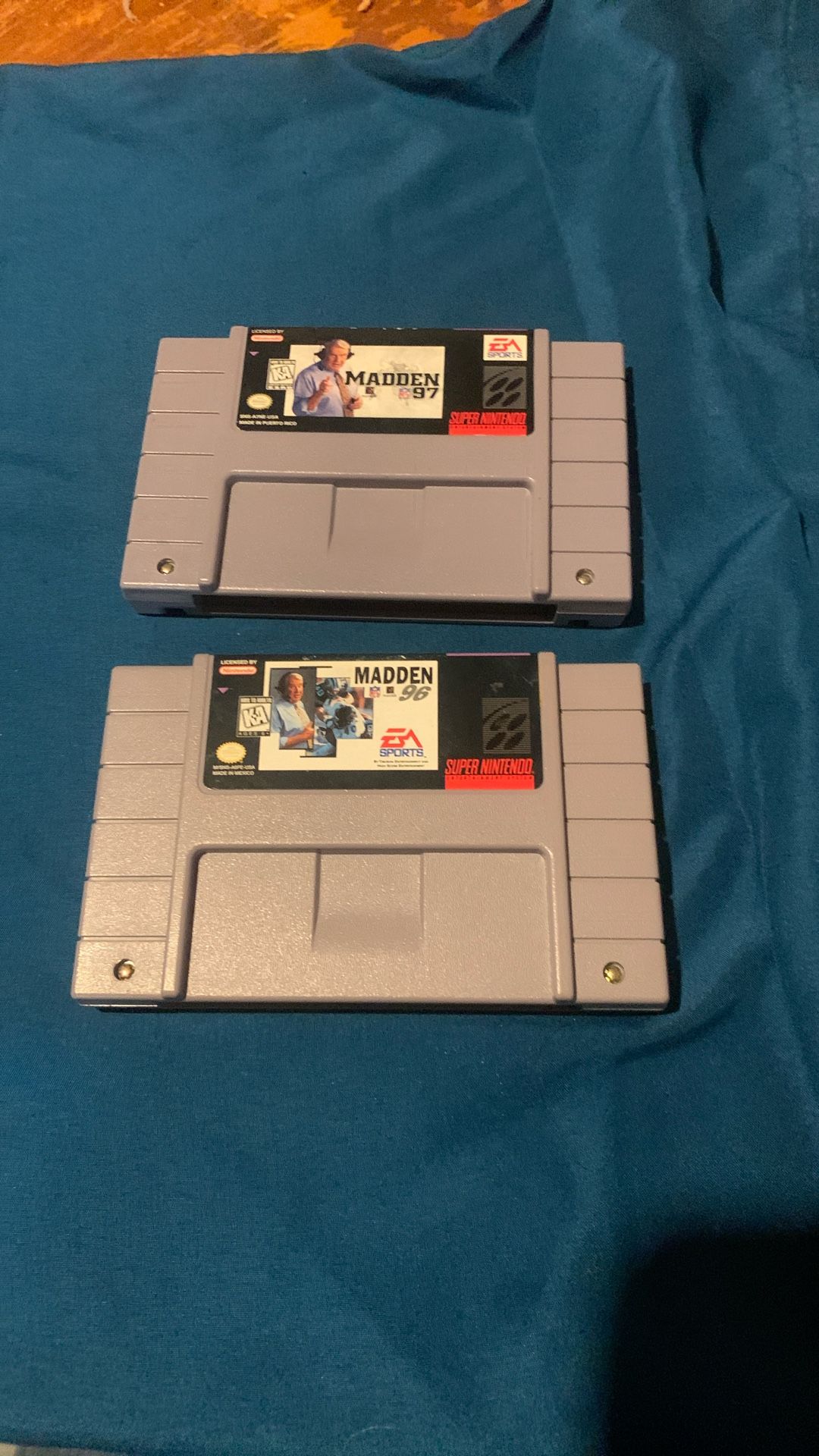 Super Nintendo Game Madden  96-97