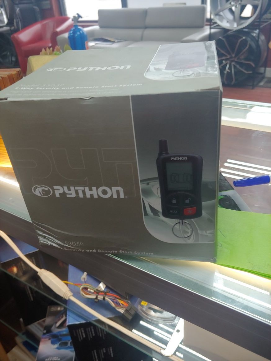 Python 2way remote start alarm 225installed