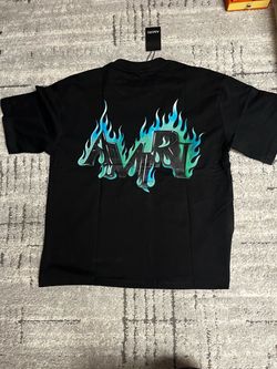 Amiri Black Flame Logo T-Shirt(best deal!!)