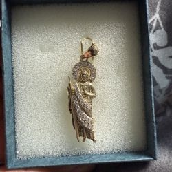 10k Saint Judas Pendant 
