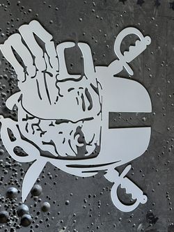 Raiders Metal Sign