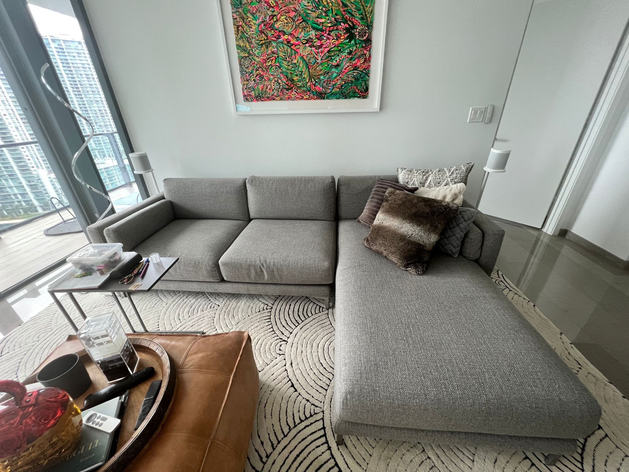 CB2 Couch Sectional (accessories Not Included)