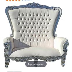 Queen Loveseat Throne 