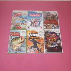 Lot Of 6 Nintendo Wii Video Games NINJA RELEX, ATTACK OF THE MOVIE 3-D Others 