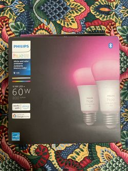 Philips Hue White & Color Ambiance Smart LED Bulbs (2-Pack)