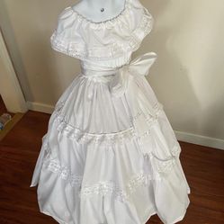 Vestido Blanco Mexicano