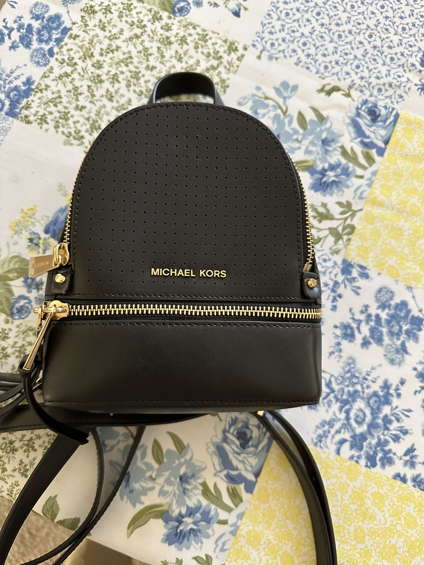 New Michael Kors Mini Backpack Black