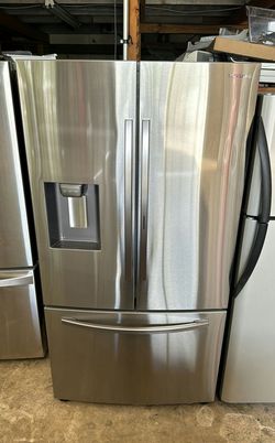 Samsung 3-Door French Door Fridge, Stainless, Excellent Cond.