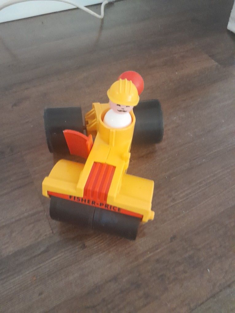  Vintage Fisher Price Huskey Helper Roller Grader