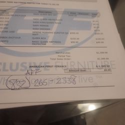 White Leather Sectional With Ottoman AND Queen Size BED