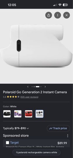 Polaroid rechargeable film camera