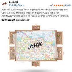 New puzzle board with 6 drawers and spins