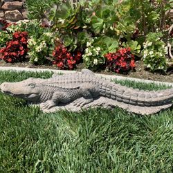 Vintage Cement Alligator Yard Art