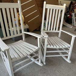 Two Rockers Repainted Re-Done White Great Condition