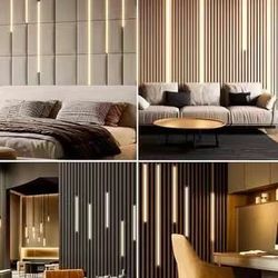 Dimmable LED Recessed Light Kit 1Pack, 3000K Warm White LED Wall Panel Light, 7.87ft/Pack Self-Adhesive Retrofit Strip for Wood Slat Walls, Accent & A