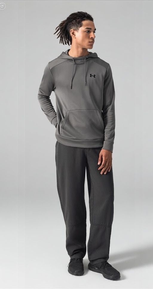 Under Armour Men's Fleece Hoodie Storm Gray Size Large