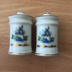 Vintage 1970’s  Walt Disney Salt And Pepper Shakers
