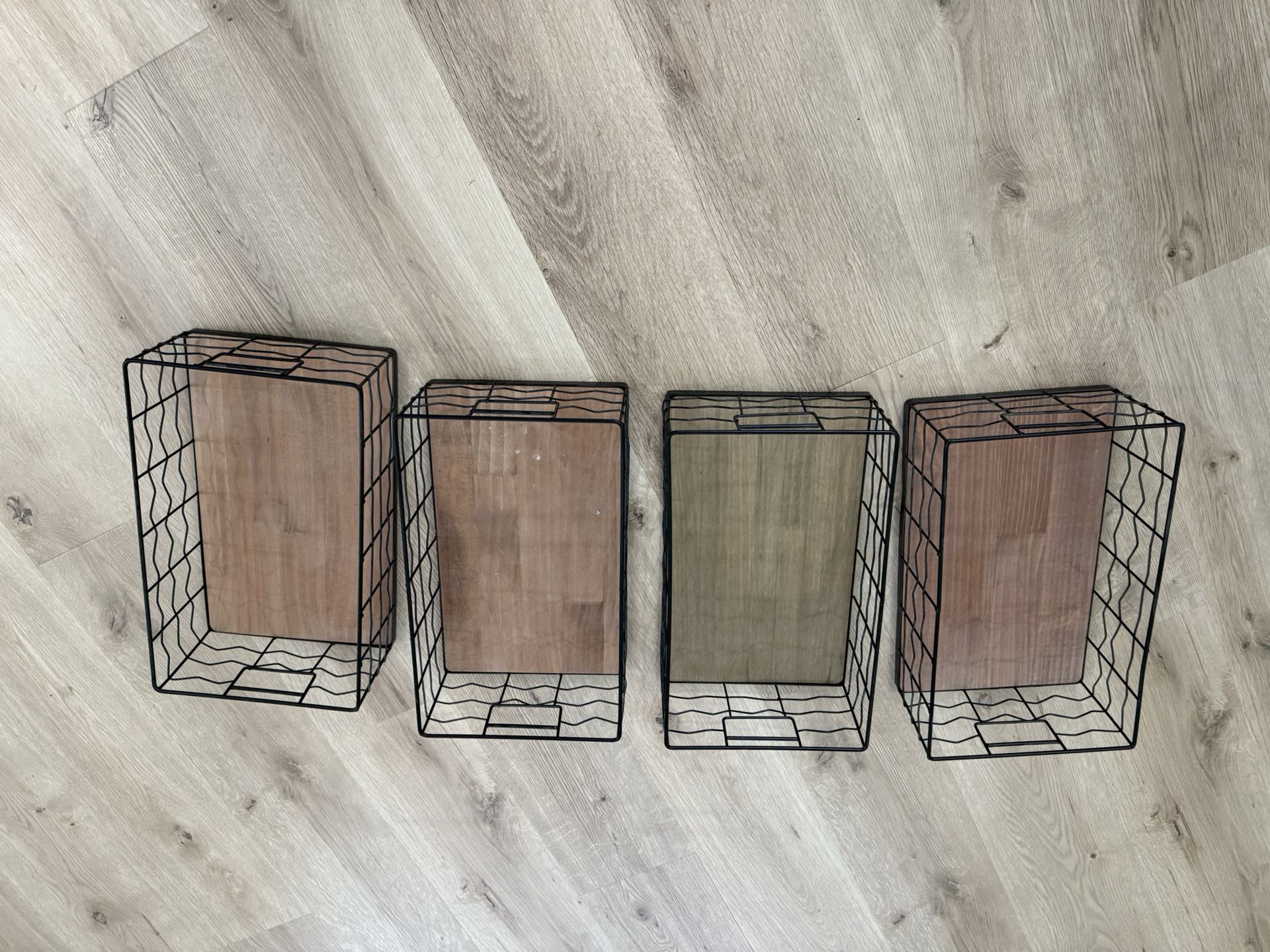 Metal And Wood Baskets