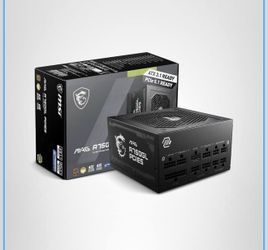 MSI MAG A750GL PCIE5, Fully Modular Compact Gaming 750W Power Supply, 80+ Gold, ATX 3.1 & PCIe 5.1 Ready, Native Dual-Color 12V-2x6 Cable, 10 Year War