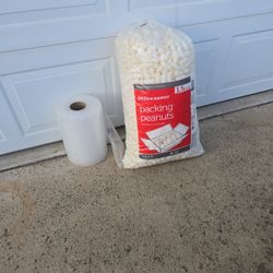Bubble Wrap And Packing Peanut Shipping Supplies AS Is