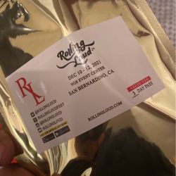 Rolling Loud 3 Day Wristband