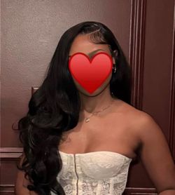 32" 13x6 Lace Front Wig Glueless Pre-Plucked Hairline Bare Lace Brand New synthetic and human blend