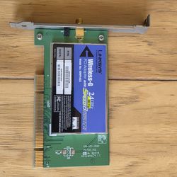 Wireless G PCI Adapter. 2.4 GHz. Linksys.