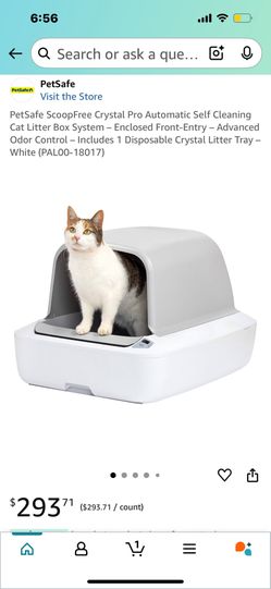 Petsafe Scoopfree Crystal Pro Automatic Self Cleaning Cat Litter Box