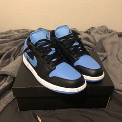 Jordan 1 lows unc black SIZE 12