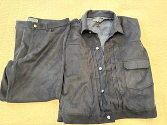 Kith Genuine Suede Jacket and Pants Matching  Set