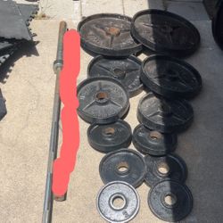 Olympic Weights And Barbell 