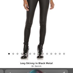 Dr denim Black Metal Pants 