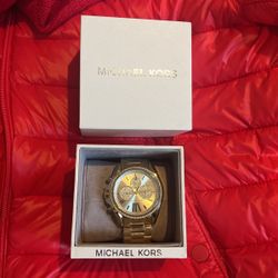 Michael Kors Gold Watch New In Box