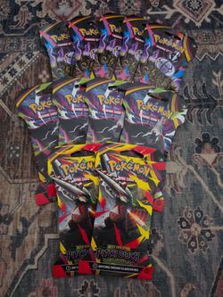 Pokémon Sleeved Booster Packs Lot – Pitch Black