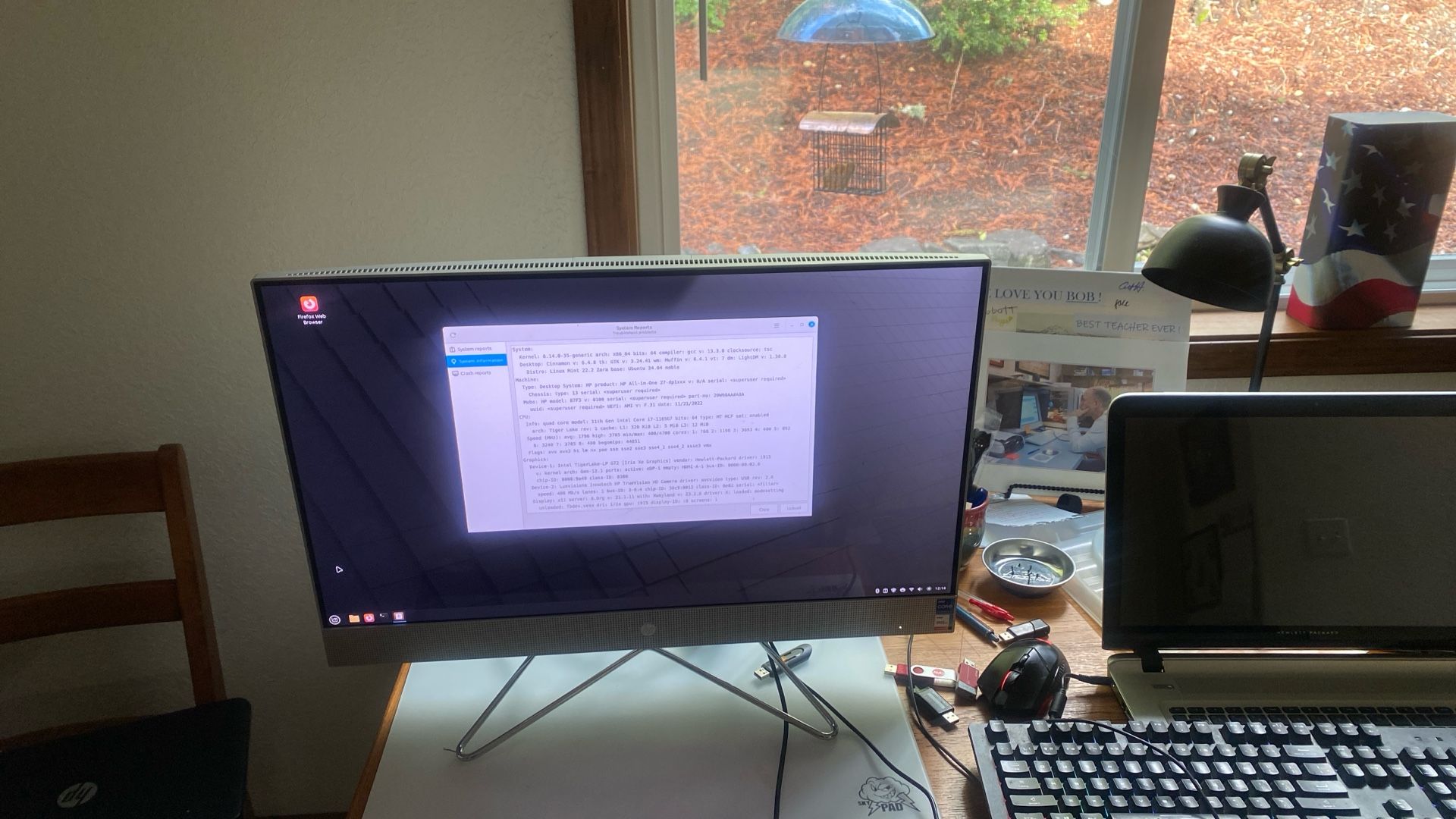 Hp All In One Computer With Linux Mint OS