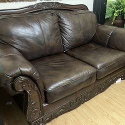 Leather Love Seat/ Couch For Sale