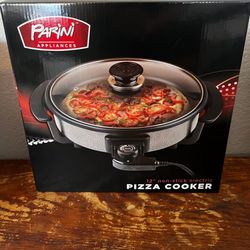 Parini Appliances 12" Non-Stick Electric Pizza Cooker
