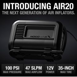 BRAND NEW IN FACTORY BOX NOCOAIR20UltraFast 20ATireInflator, 