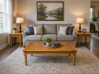 3-Piece Oak Coffee & End Table Set – Free Delivery